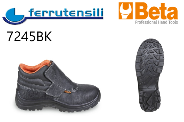 SCARPA ALTA PELLE SALDATORE PROTEZ. LACCI 7254BK BETA