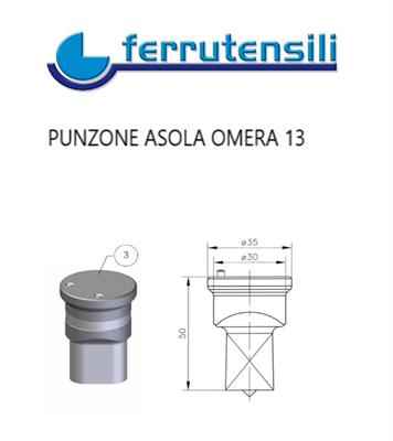 PUNZONE OMERA SERIE 13 ASOLA MM.