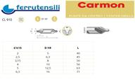 PUNTA DA CENTRO CARMON CL910 HSS DIN333/A mm.