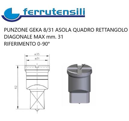 PUNZONE GEKA 8/31 ASOLA mm.