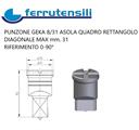 PUNZONE GEKA SERIE 8/31 QUADRO mm.