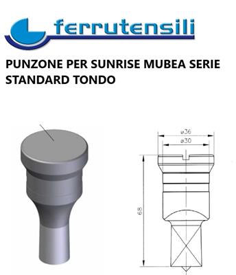 PUNZONE SUNRISE MUBEA STANDARD TONDO mm.