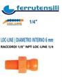 LOC LINE 1/4 RACCORDO 1/8 NPT