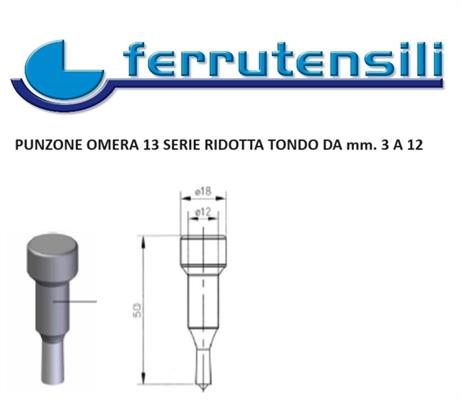 PUNZONE OMERA OM SERIE 13 RIDOTTO TONDO MM.