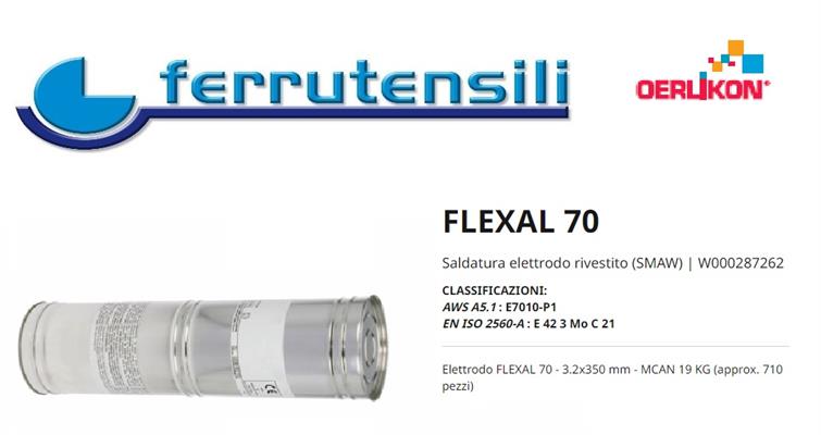 ELETTRODO OERLIKON FLEXAL70 3,2X350 MCAN