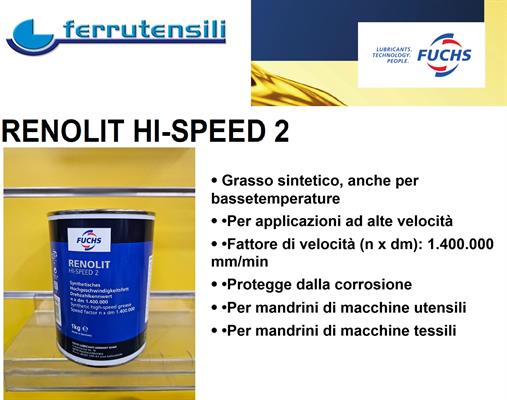 RENOLIT HI-SPEED 2 GRASSO BARATTOLO KG. 1