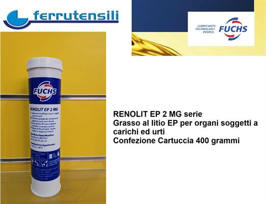 RENOLIT EP 2 MG GRASSO AL LITIO CARTUCCIA 400 GRAMMI