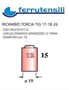 UGELLO ALLUMINIA TIG 17-18-26 GR.12-10N44