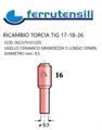 UGELLO ALLUMINIA TIG 17-18-26 GR.5L-10N49L