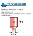 UGELLO ALLUMINIA GAS LENS GR.4-54N18