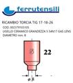 UGELLO ALLUMINIA GAS LENS GR.5-54N17