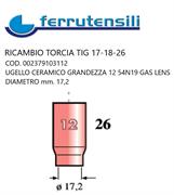 UGELLO ALLUMINIA GAS LENS GR.12-54N19