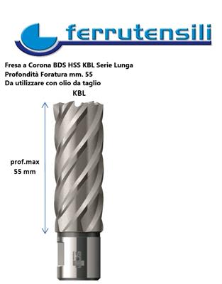 FRESA HSS LUNGA KBL BDS 21 MM.