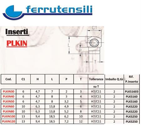 PLKIN50 H7 INSERTO POLIANGOLAR