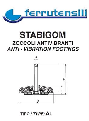 AL 8 LAGOS STABIGOM ZOCCOLO ANTIVIBRANTE D.80 M12