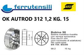 FILO ESAB OK AUTROD 312 DIAM. MM. 1,2 KG. 15