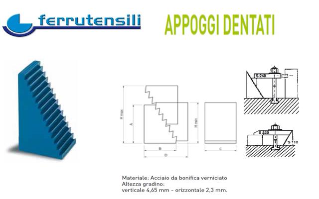 APPOGGIO DENTATO TIPO 02